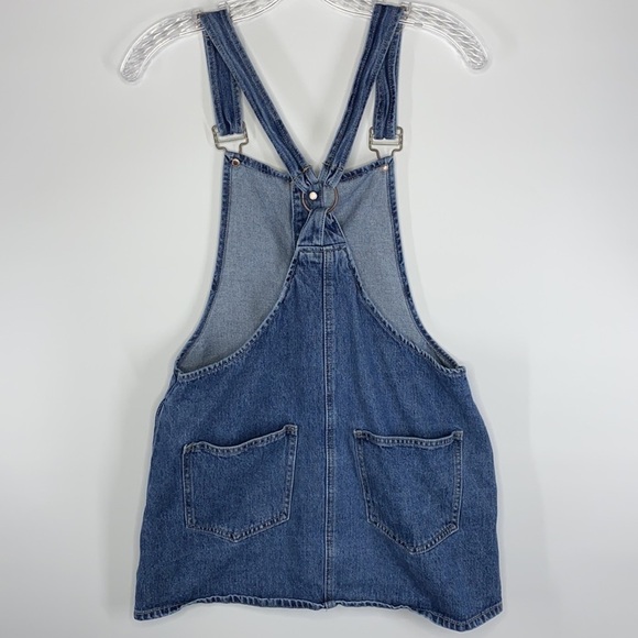 Forever21 Overall Denim Button Front Jumper Dress Size Small - Picture 2 of 7